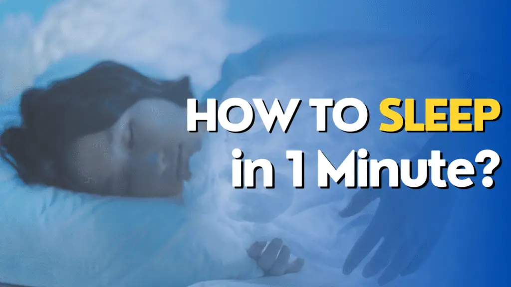 how to sleep in 1 minute?